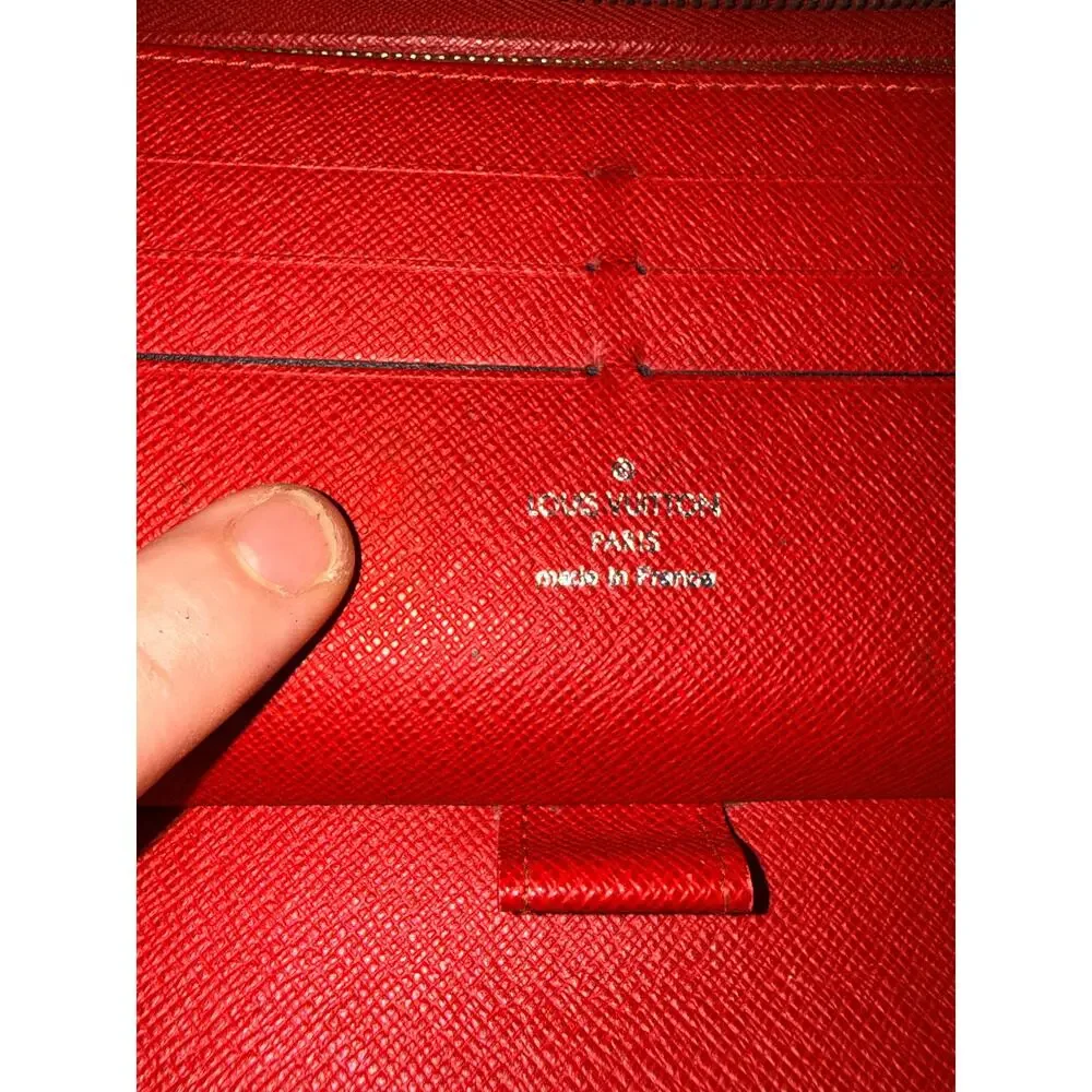 Louis Vuitton Red Epi Zippy Organizer Wallet